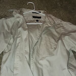 Beige Button-Up Shirt